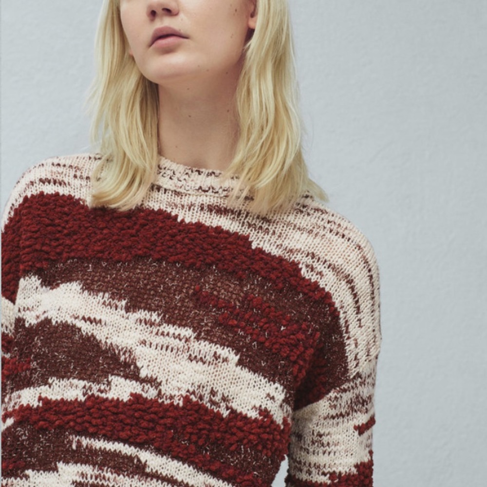 MANGO | Textured Cotton Sweater